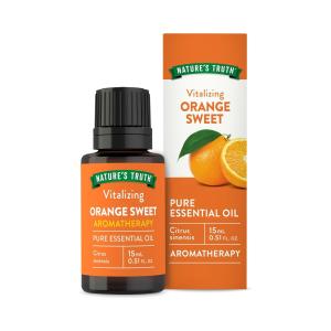 Nature's Truth Essential Oil, Pure, Vitalizing, Orange Sweet, Aromatherapy 0.51 Fl Oz