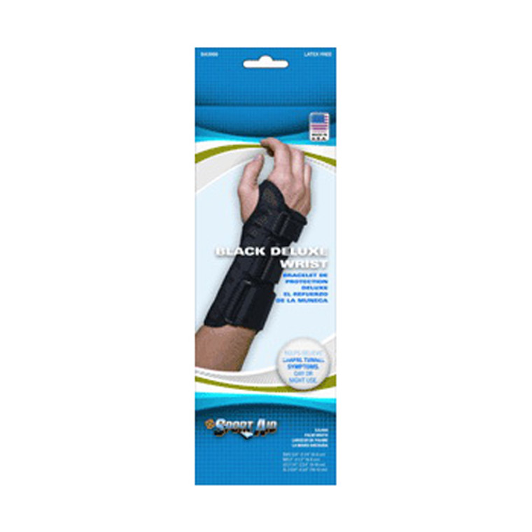 Scott Specialties Inc Wrist Brace DLX RGHT BLK SPRTD Size: MED