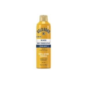 Gold Bond Body Powder Spray, No Mess, Fresh Scent 7 Oz