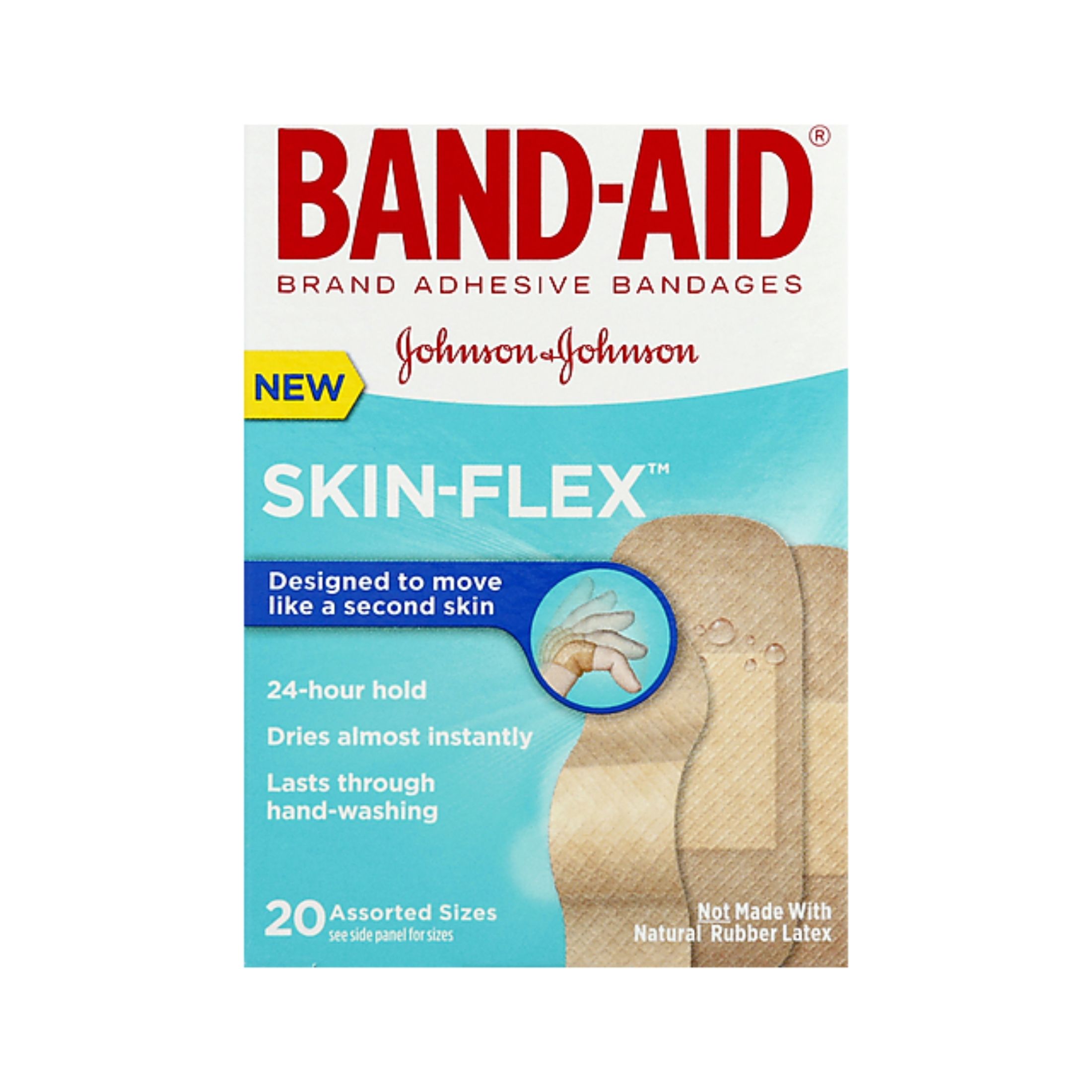 Band-Aid Brand Skin Flex Adhesive Bandages, Assorted Sizes