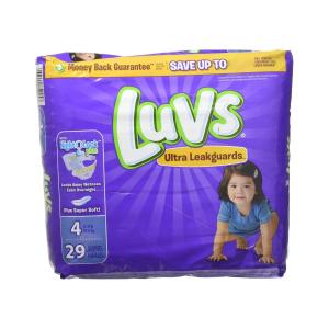 Luvs Ultra Leakguards Size 4 Diapers 29 Ct Pack