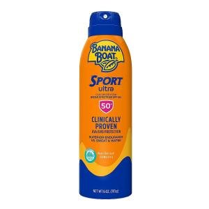 Banana Boat Sport, Sunscreen Spray, Clear, Ultra, Broad Spectrum SPF 50+, 6 Oz
