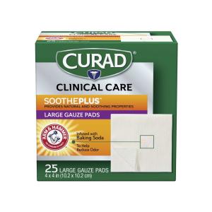 Curad Sootheplus Large Gauze Pads