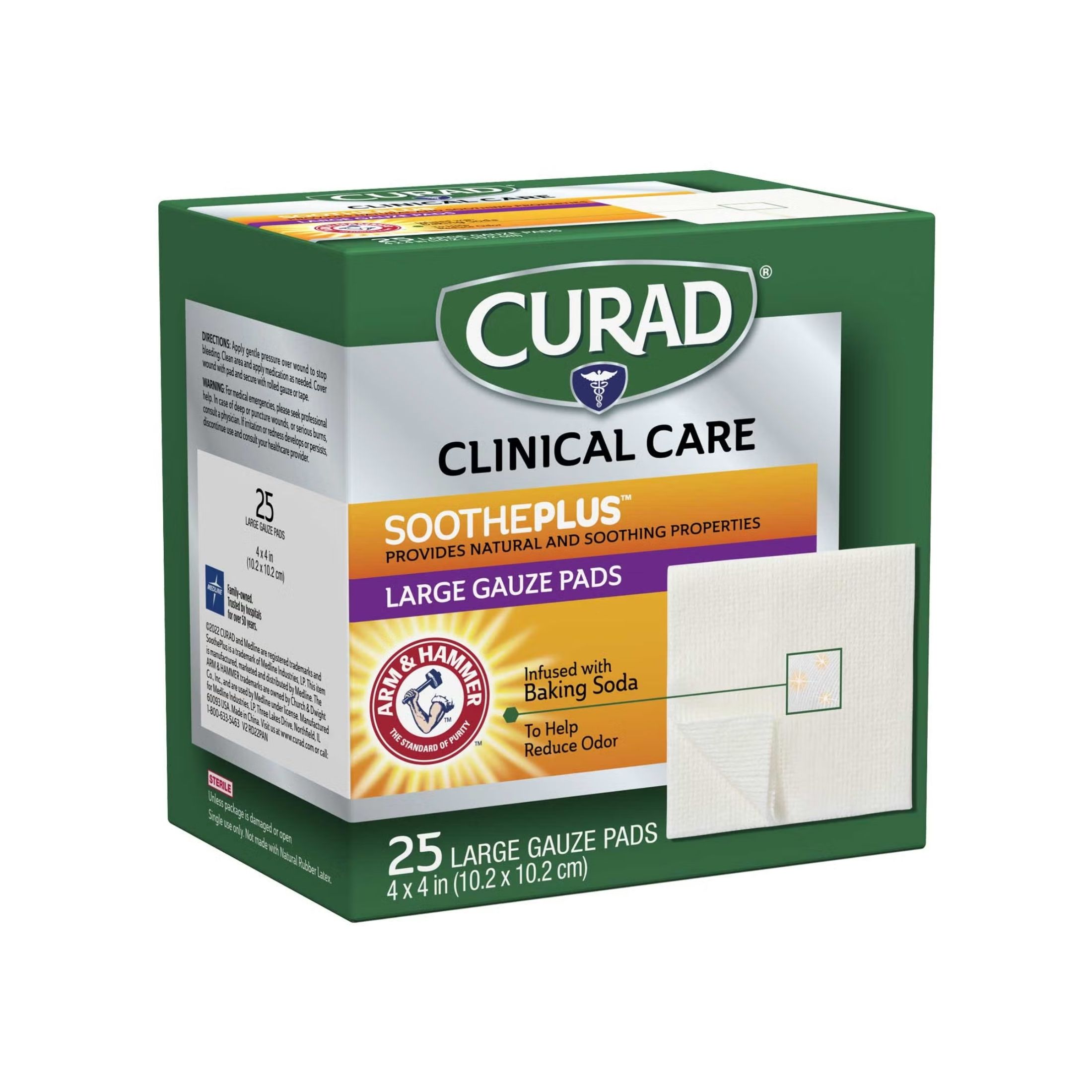 Curad Sootheplus Large Gauze Pads
