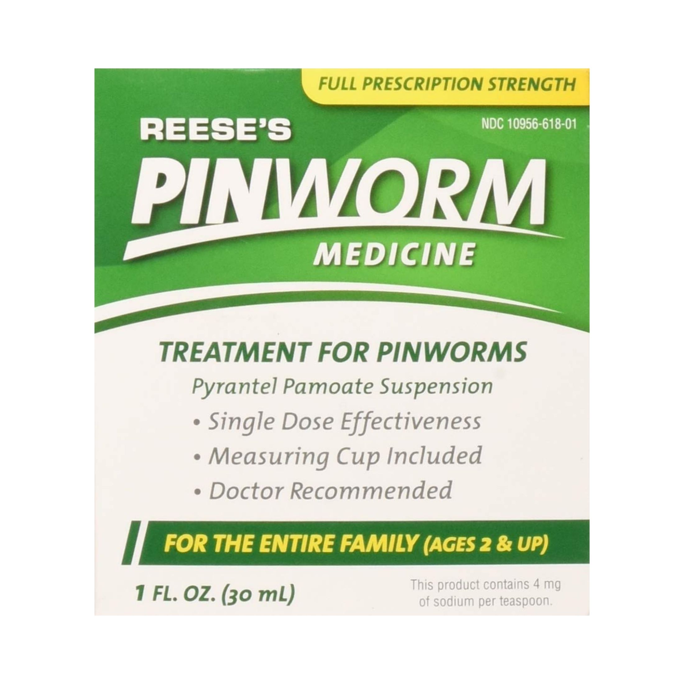 Reese's Pinworm Medicine, Full Prescription Strength 1 Fl Oz