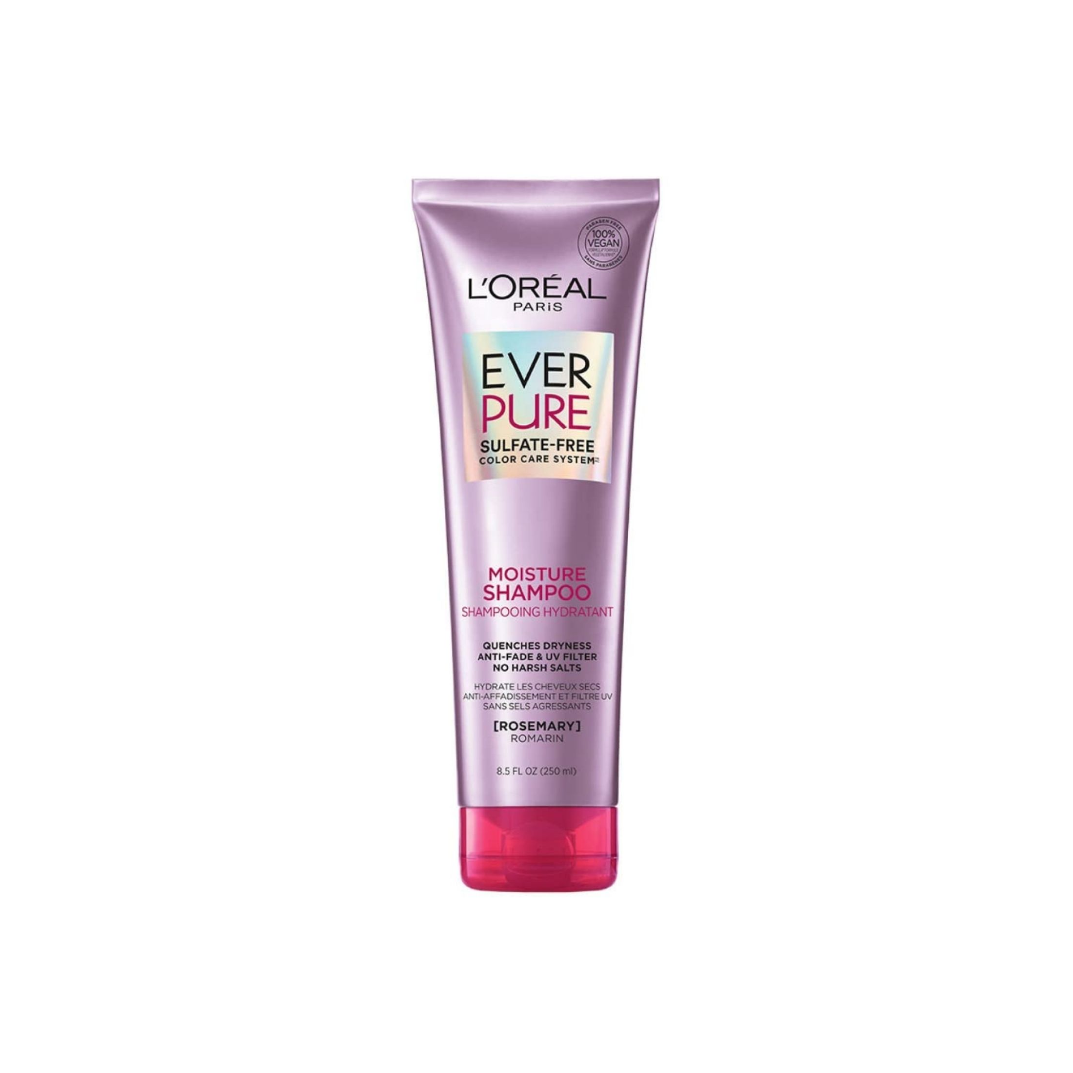 EverPure L'Oreal Paris Moisture Sulfate Free Shampoo For Color-Treated Hair, Rosemary, 8.5 Fl; Oz (Packaging May Vary)