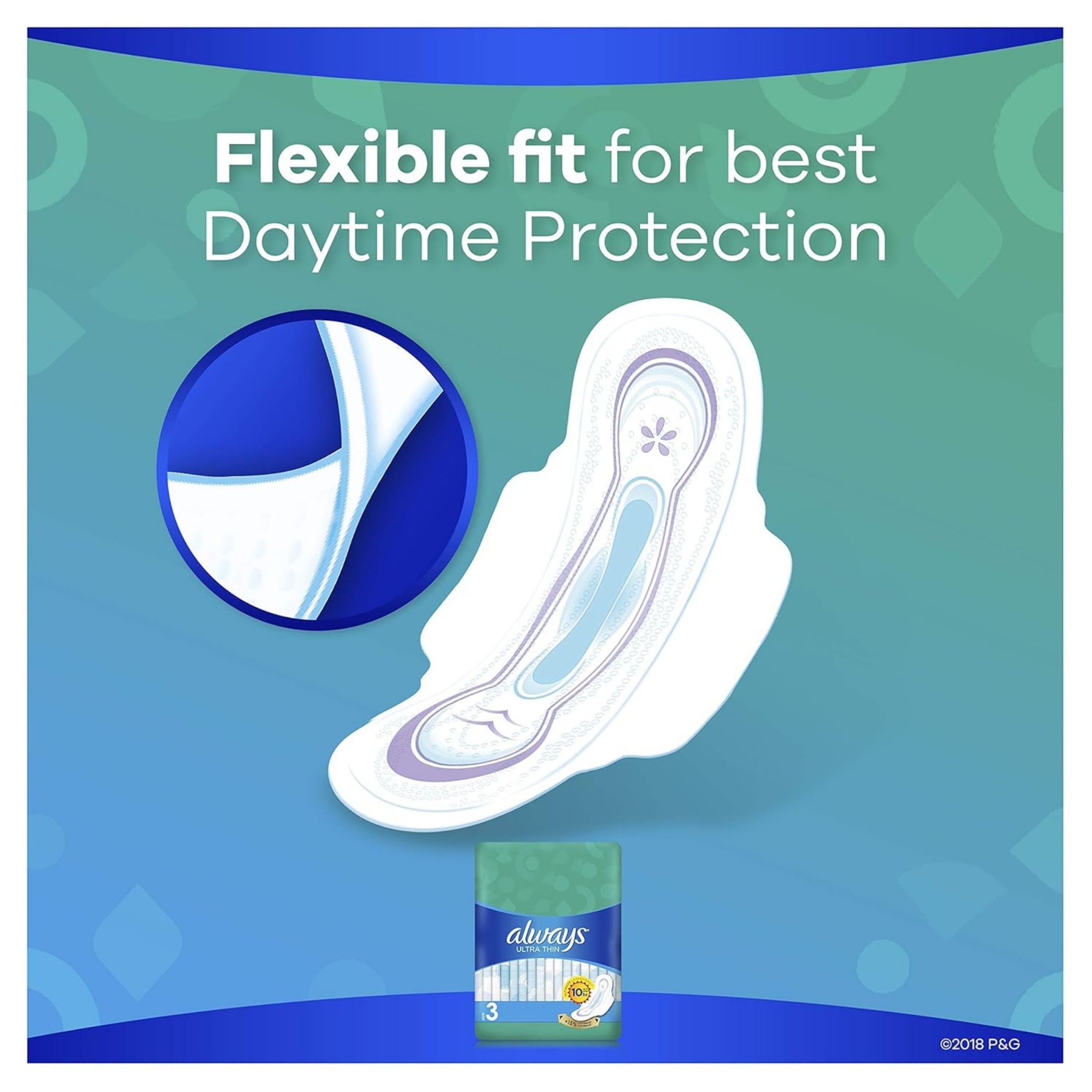 Always Pads, Ultra Thin, Flexi Wings, Extra Long Super, Size 3