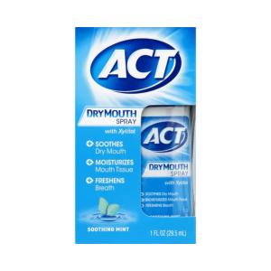 ACT Dry Mouth Spray, With Xylitol, Soothing Mint 1 Oz