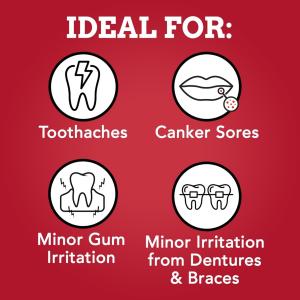 Orajel Medicated For Toothache & Gum Instant Pain Relief Liquid With 20% Benzocaine, 0.45 OZ