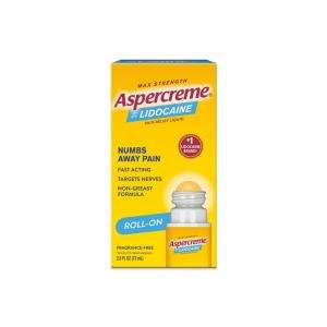 Aspercreme Pain Relief Liquid, Roll-On, Max Strength, Fragrance Free, 2.5 Fl Oz