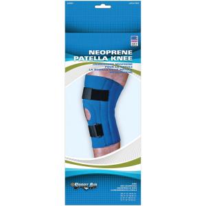 Scott Specialties Sportaid, Knee Brace, Open Patella, Blue Neoprene, Large, 15-17 Inches