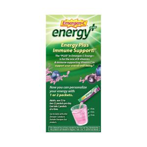 Emergen-C Energy Plus Fizzy Drink Mix Blueberry Acai