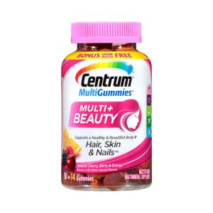 Centrum Multivitamin & Beauty Dietary Supplement Gummies - Cherry Berry & Orange - 90ct