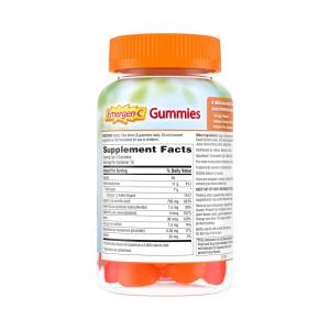 Emergen-C Immune Support Gummies With 500 Mg Vitamin Folic Acid, And B Vitamins Orange, Tangerine, Raspberry