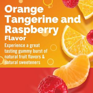 Emergen-C Immune Support Gummies With 500 Mg Vitamin Folic Acid, And B Vitamins Orange, Tangerine, Raspberry