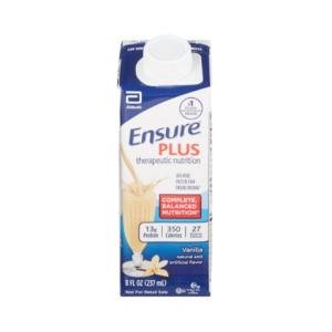Abbott Nutrition Ensure Plus Vanilla Oral Supplement, 8 Oz. Carton 1048230