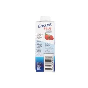 Abbott Ensure Plus Strawberry Oral Supplement, 8-oz Carton 1048231