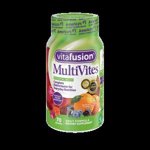 Vitafusion Natural Multivites Berry & Peach Orange 70 Gummies