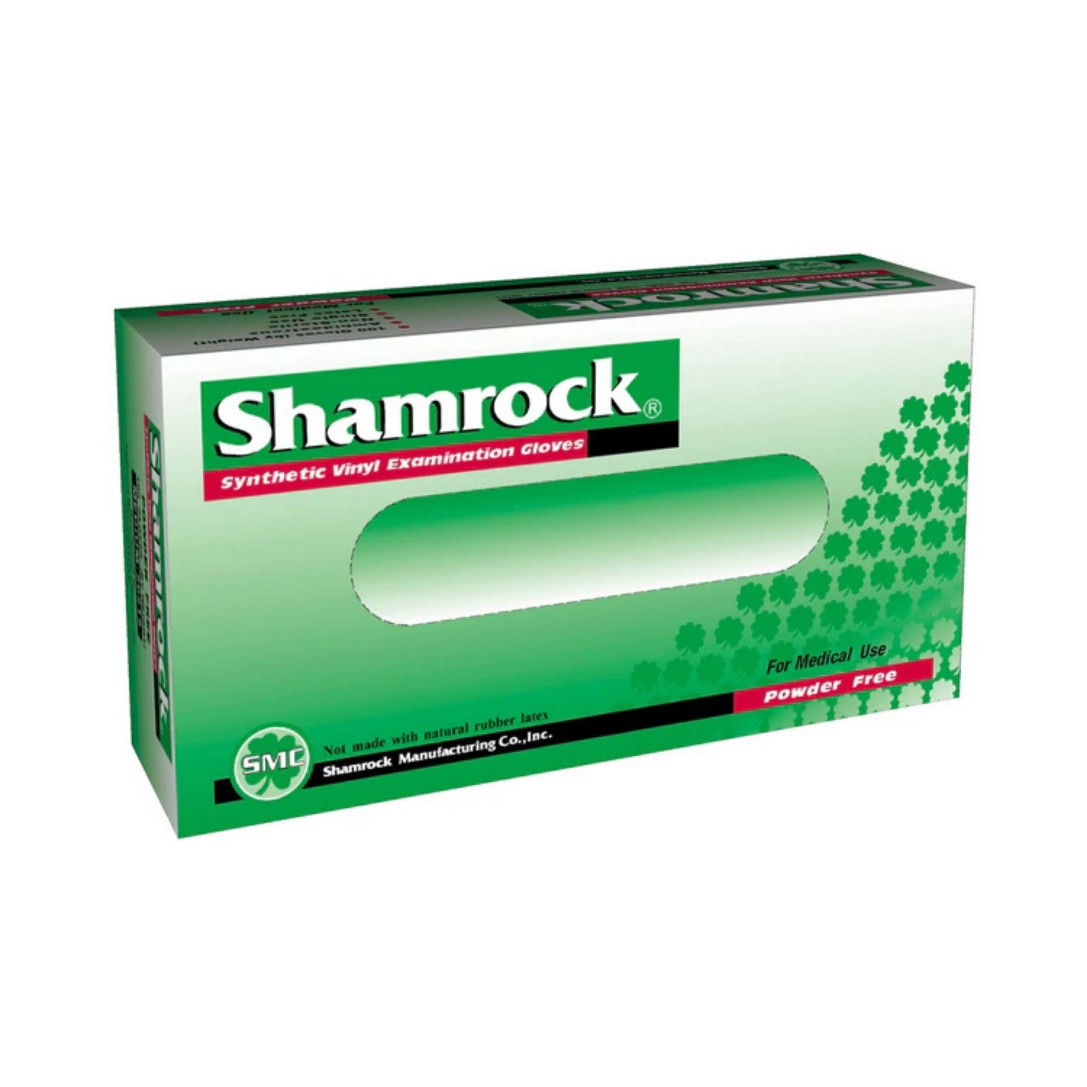 Shamrock Vinyl Clear Powder Free Examination Gloves, 20000 Series