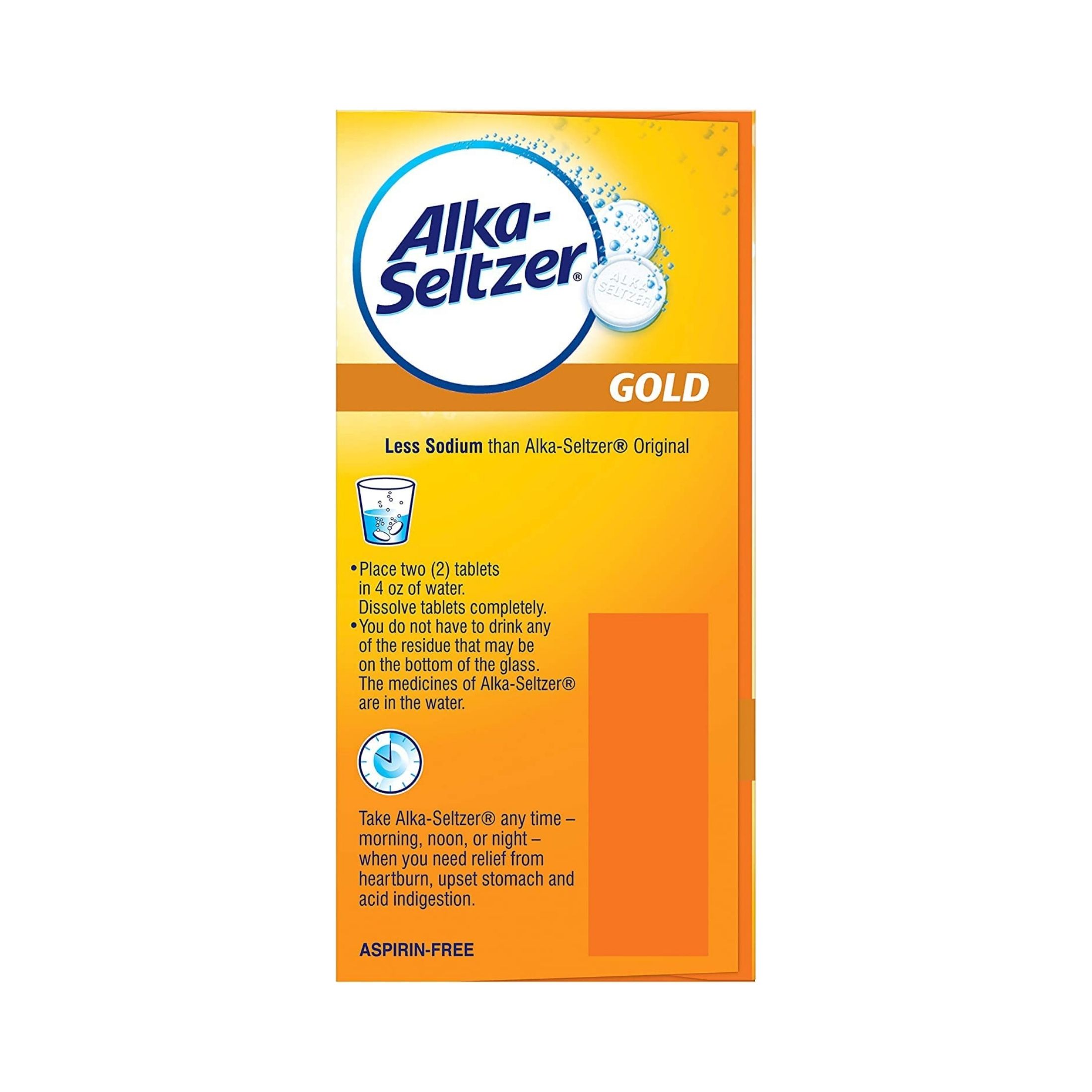 Alka-Seltzer Antacid Gold Effervescent Tablets