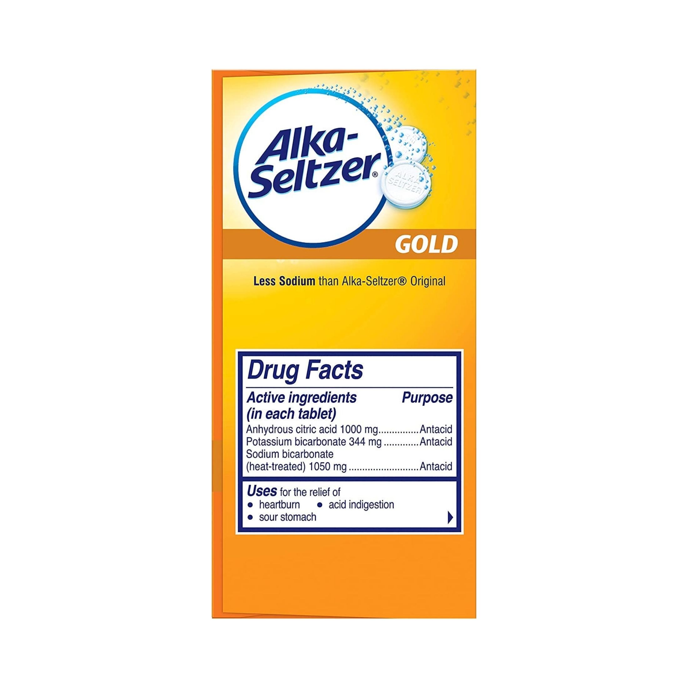 Alka-Seltzer Antacid Gold Effervescent Tablets