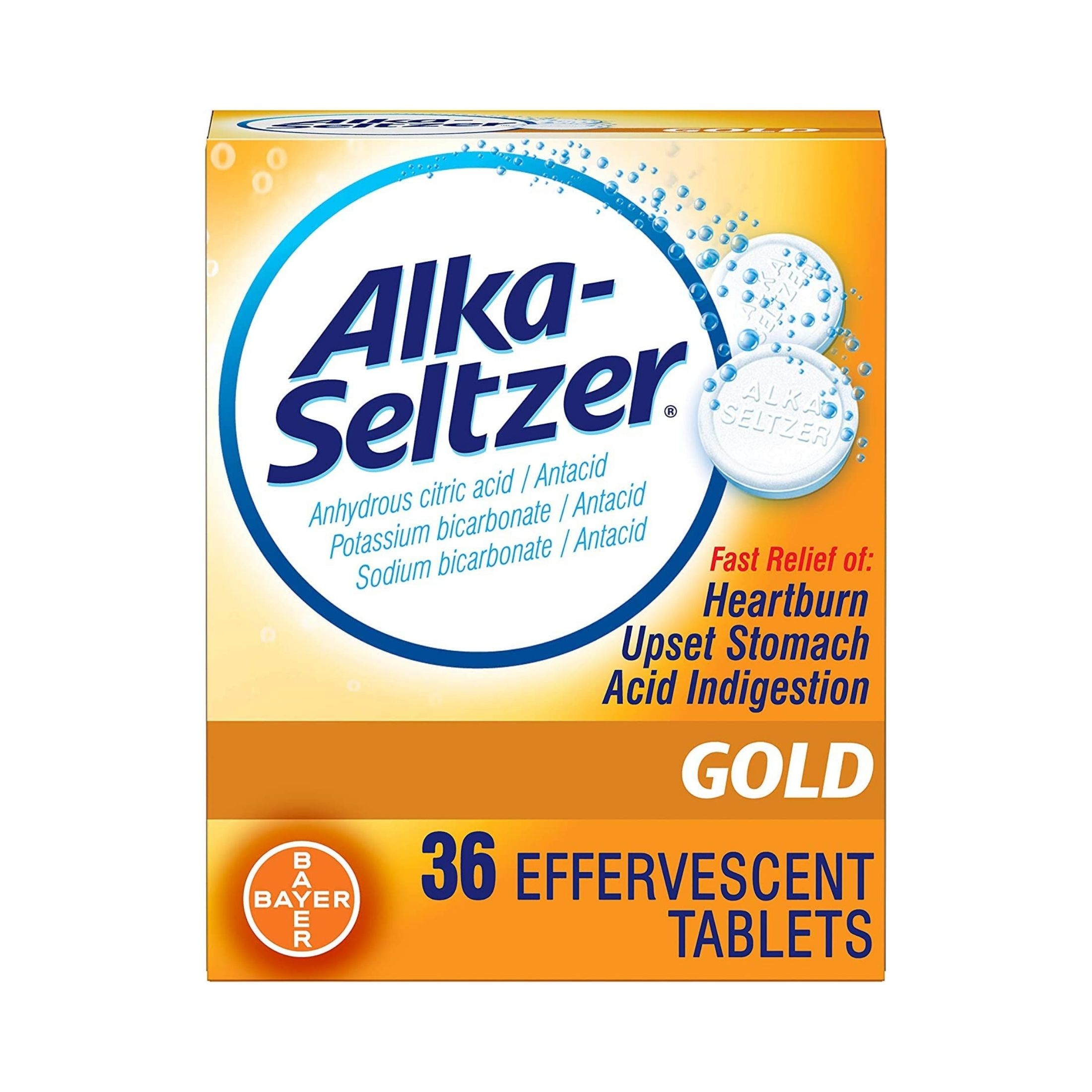 Alka-Seltzer Antacid Gold Effervescent Tablets