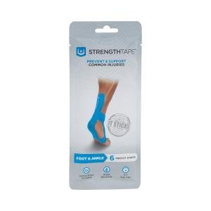StrengthTape Kinesiology Kit Foot Ankle 6 Precut Strips