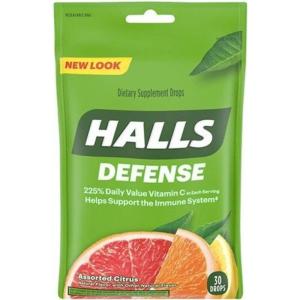 Adams Halls Defense Vitamin C Assorted Citrus 9x Counts