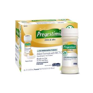 Enfamil Pregestimil 24 Calorie Infant Formula With MCT Oil - For Fat Malabsorption Problems - Ready To Use Nursette Bottles, 2 Fl Oz