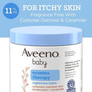 Aveeno Baby Eczema Therapy Nighttime Balm Colloidal Oatmeal 11 Oz