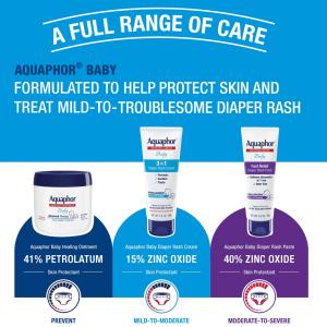 Aquaphor Healing Cream, Baby 3 In 1 Diaper Rash