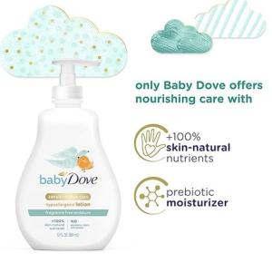 Dove Sensitive Skin Care Fragrance Free Moisture Baby Lotion