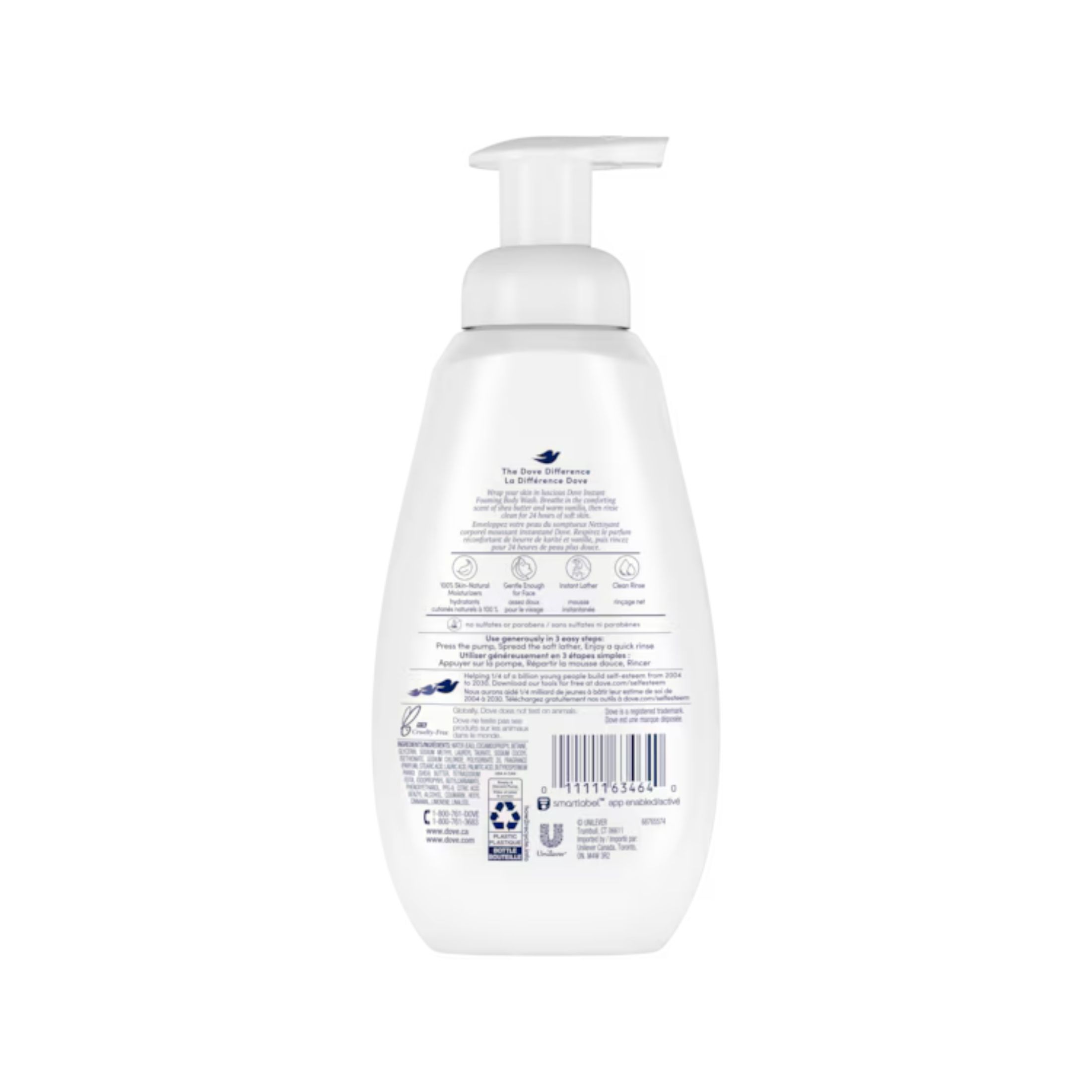 Dove Shower Foam Foaming Body Wash Shea Butter With Warm Vanilla