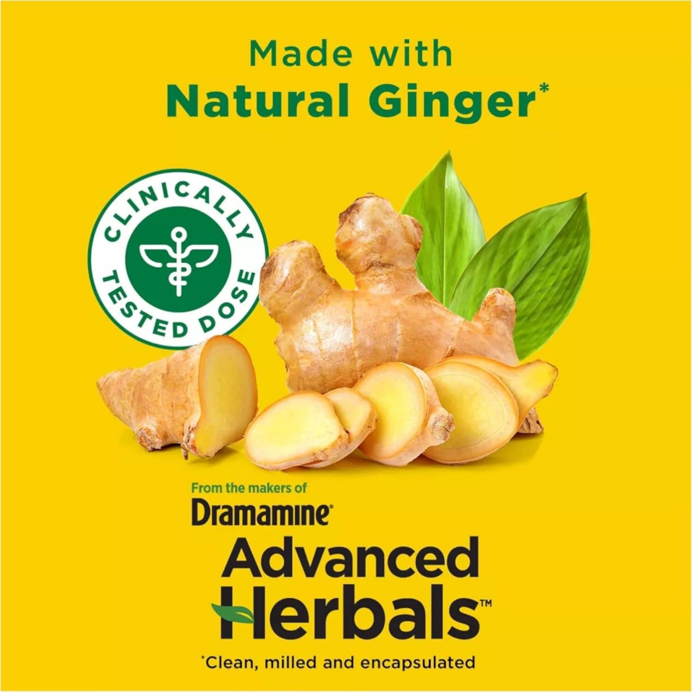 Dramamine Non-Drowsy Naturals Motion Sickness Relief Capsules With Natural Ginger