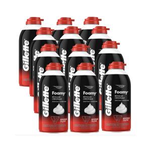 Gillette Foamy Shave Foam Regular With Razor - Tray Of 12