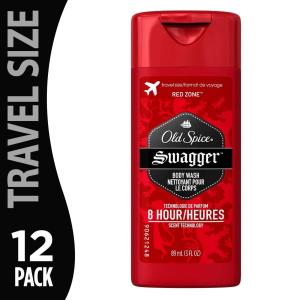 Old Spice Body Wash Swagger, Travel Size - 3oz Tray Of 12