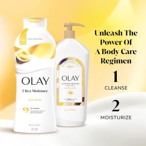 Olay Ultra Moisture Shea Butter Body Wash Fluid Ounce, 22 Fl Oz