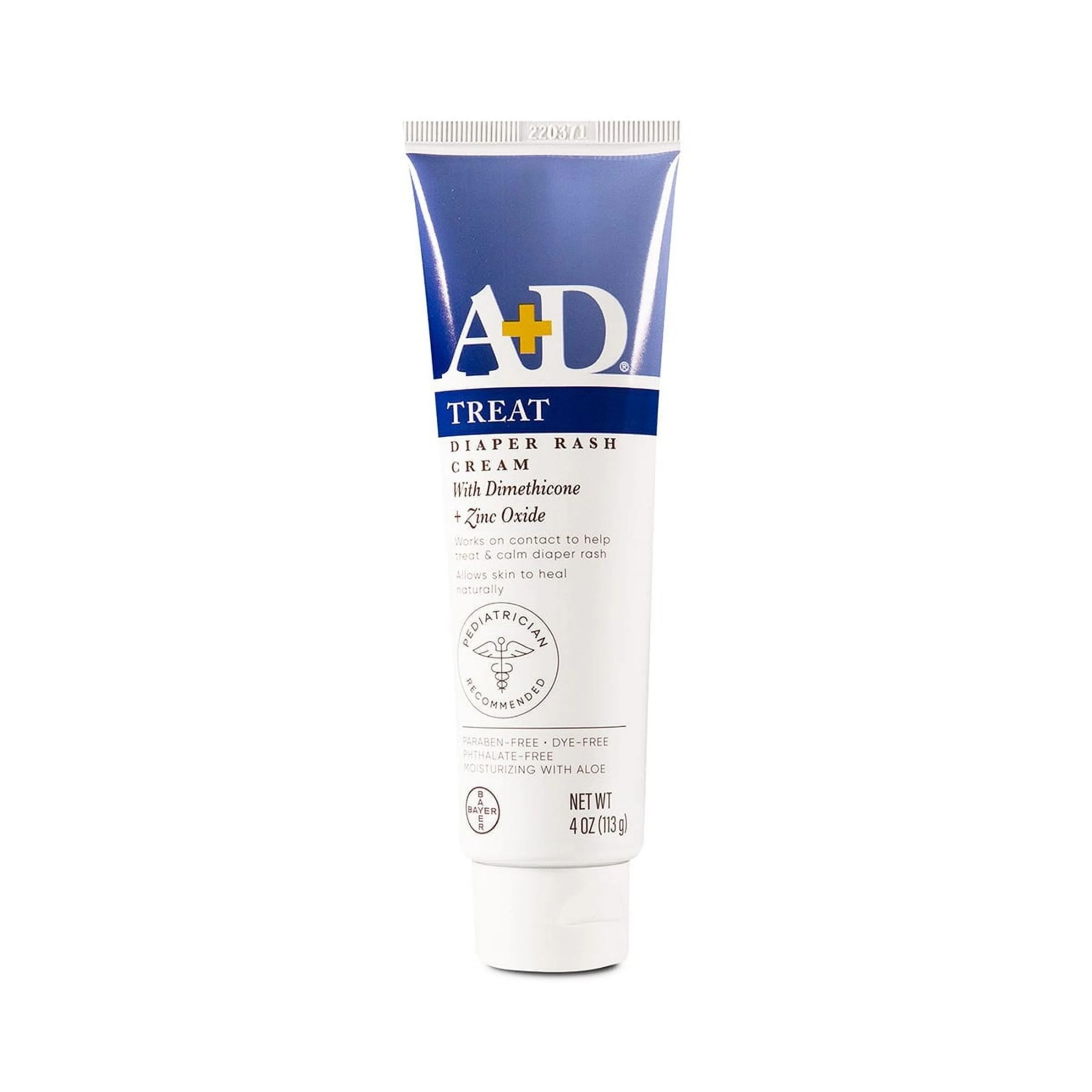 A+D Zinc Oxide Diaper Rash Cream, 4 Oz