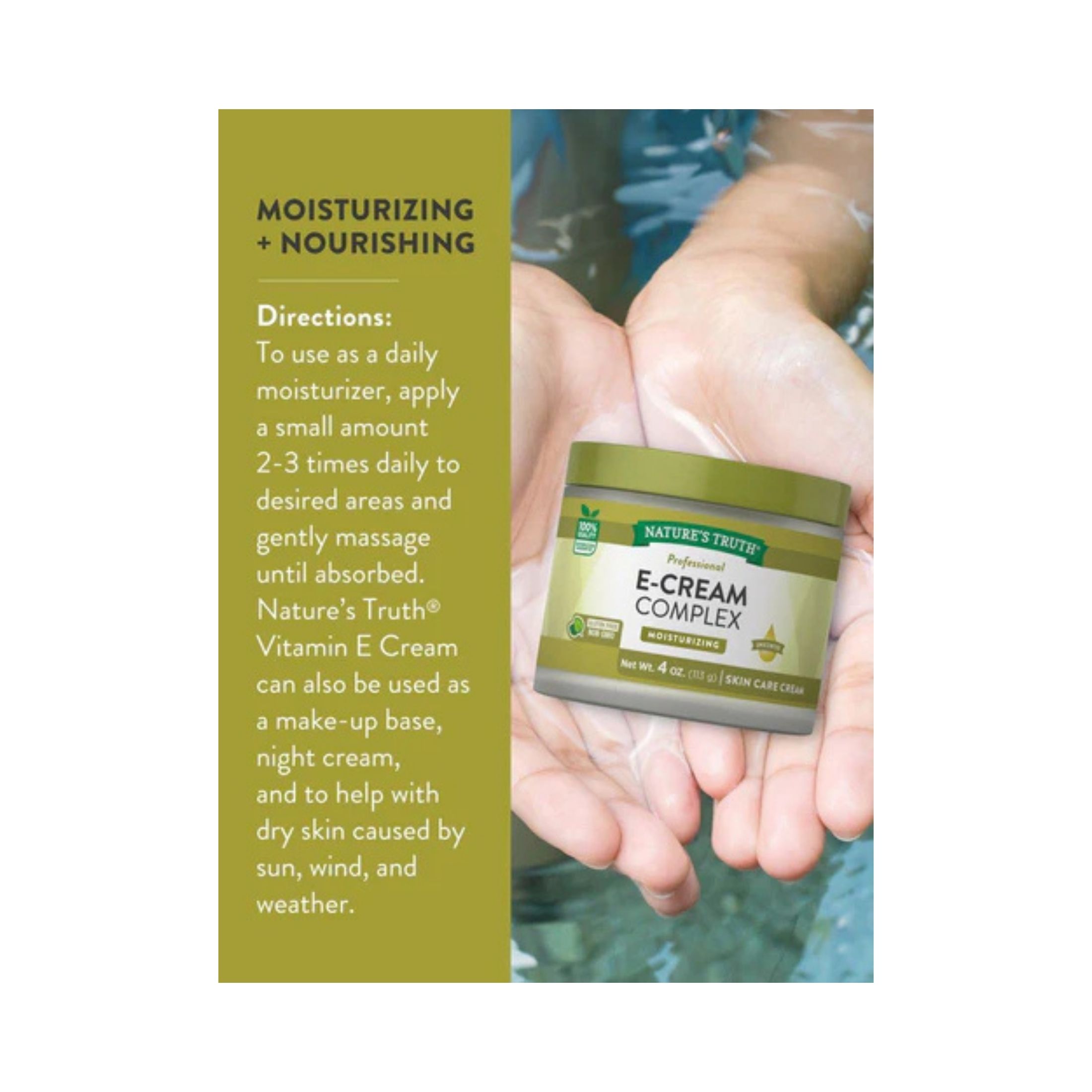 Nature's Truth Vitamin E Cream Complex