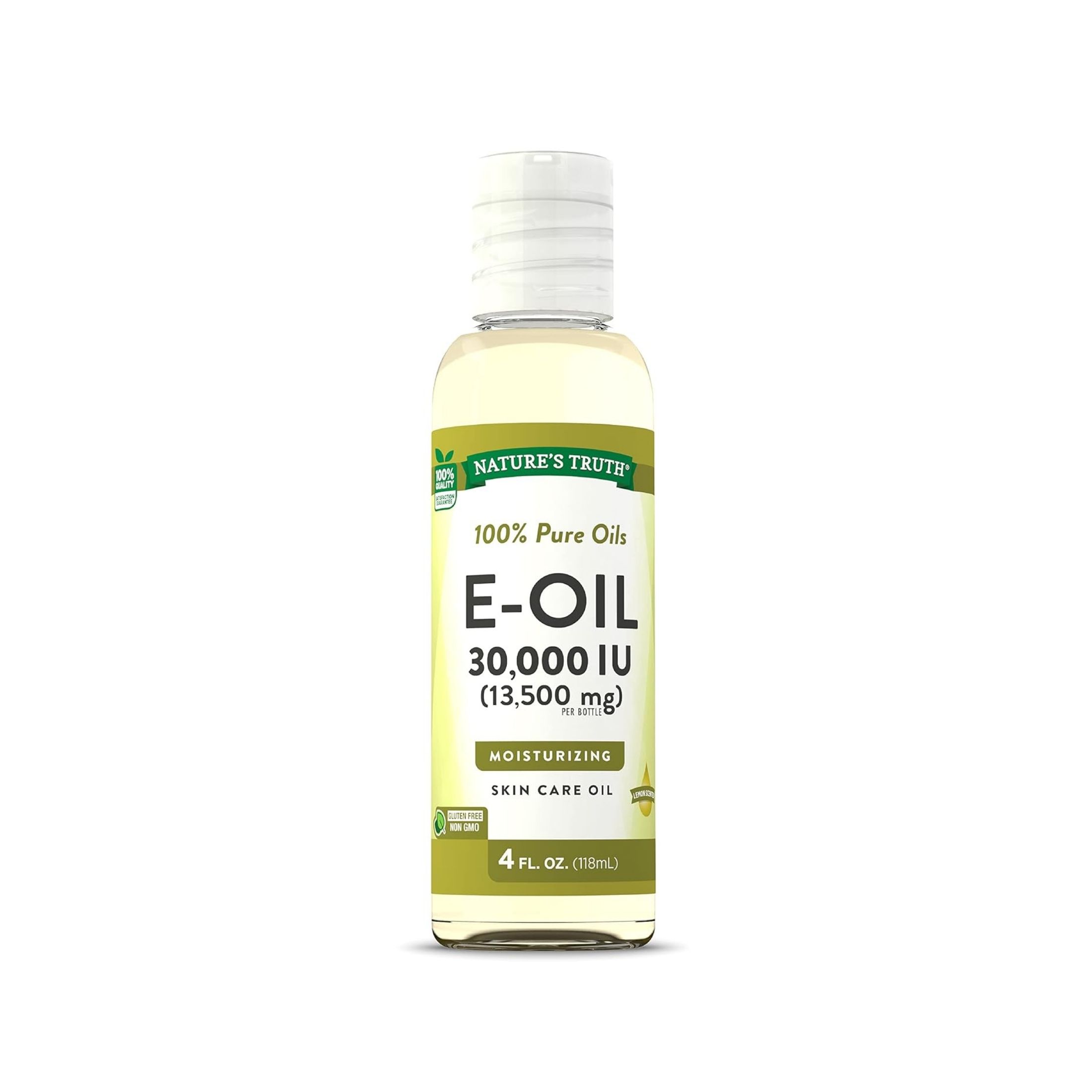 Nature's Truth E-Oil Skin Care Oil Lemon Scented, 30000 IU, 4 Oz