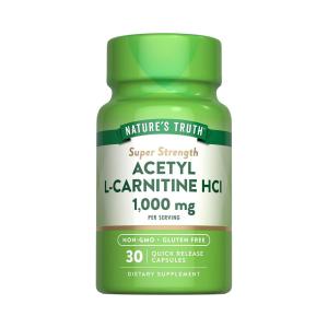 Nature's Truth Super Strength Acetyl L-Carnitine HCL 1,000 Mg Capsules
