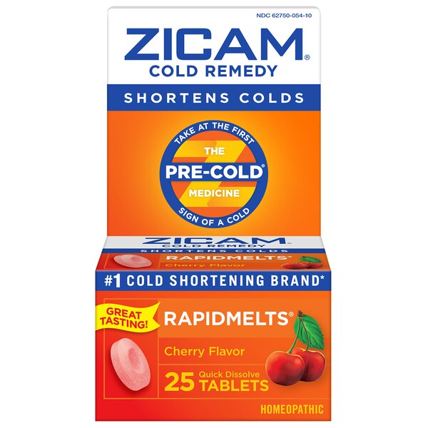 Zicam Cold Remedy RapidMelts, 25 CT, Cherry