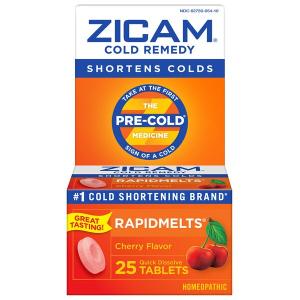 Zicam Cold Remedy RapidMelts, 25 CT, Cherry