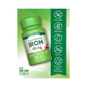 Nature's Truth Slow Release Tablets 45 Mg Iron