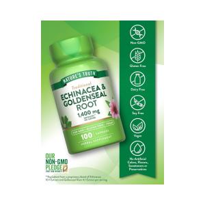 Nature's Truth Whole Herb Echinacea & Goldenseal Root Capsules