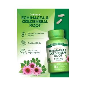 Nature's Truth Whole Herb Echinacea & Goldenseal Root Capsules