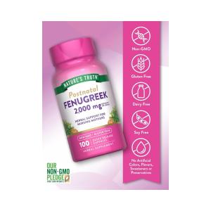 Nature's Truth Fenugreek 610 Mg Herbal Supplement - 100 Capsules