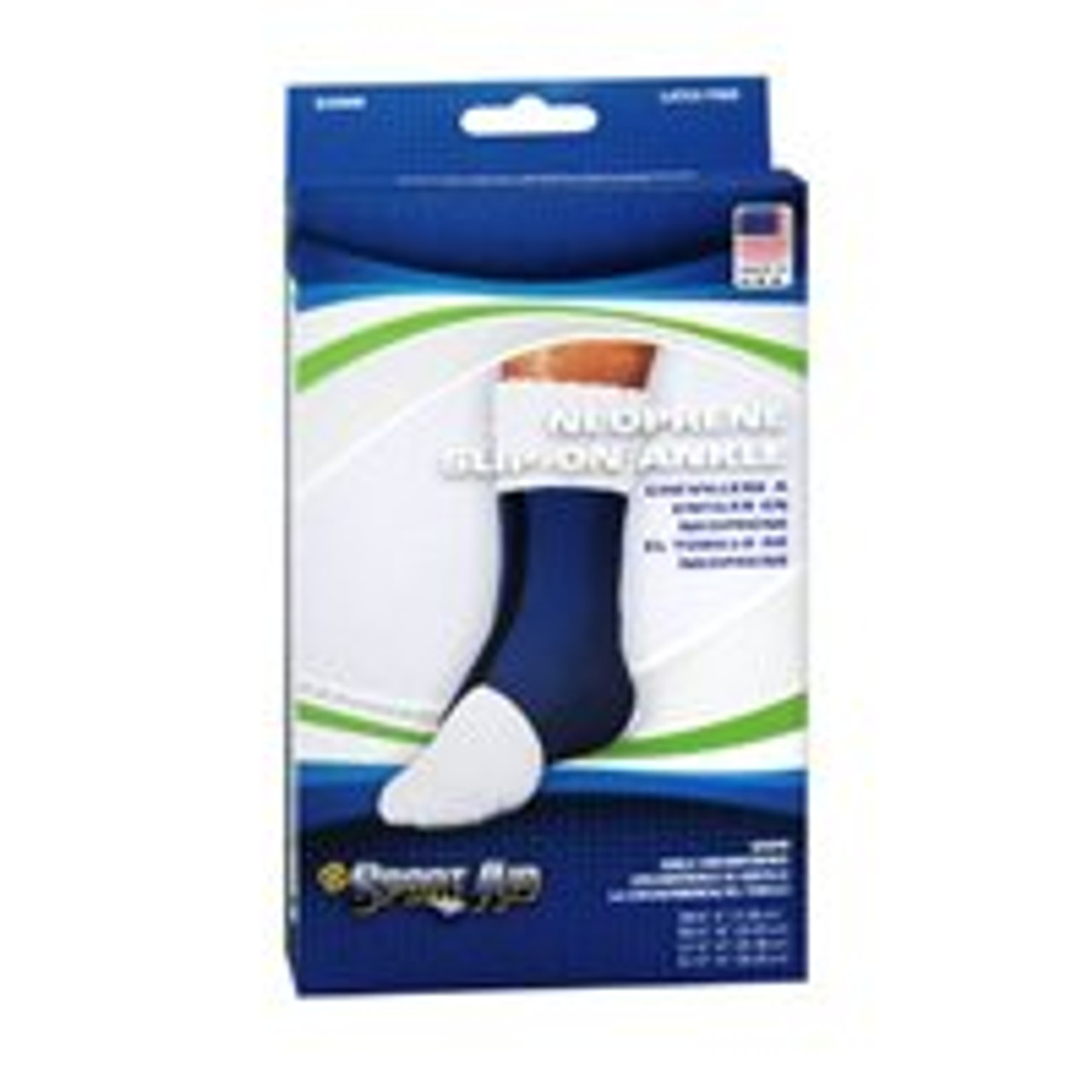 Sportaid Ankle Brace Scott Sport Aid Neoprene Slip-On Support SA9090 Blue Medium