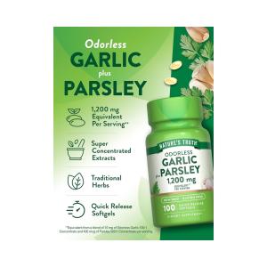 Nature's Truth Odorless Garlic And Parsley 1200mg