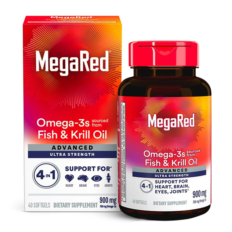 MegaRed Advanced 4 In 1, Extra Strength, 900 Mg, Softgels